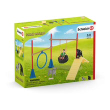 Load image into Gallery viewer, SCHLEICH Farm World Puppy Agility Training Toy Figure Set, 3 to 8 Years, Multi-colour (42536)