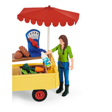 Load image into Gallery viewer, SCHLEICH Farm World Sunny Day Mobile Farm Stand Toy Figure Set, 3 to 8 Years, Multi-colour (42528)