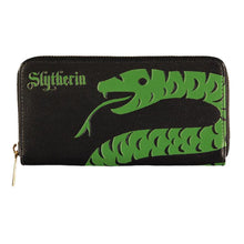 Load image into Gallery viewer, HARRY POTTER Wizards Unite Slytherin Logo & Symbol Zip Around Wallet (GW581820HPT)