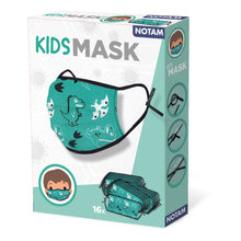 Load image into Gallery viewer, SES CREATIVE Notam Kids Dino Face Masks Set, 16 Pieces, Unisex, Green (89901)