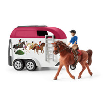 Load image into Gallery viewer, SCHLEICH Horse Club Horse Adventures with Car and Trailer Toy Playset, Unisex, 5 to 12 Years, Multi-colour (42535)
