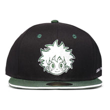Load image into Gallery viewer, MY HERO ACADEMIA Logo Snapback Baseball Cap, Black/Green (SB812765MHA)