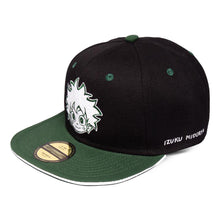 Load image into Gallery viewer, MY HERO ACADEMIA Logo Snapback Baseball Cap, Black/Green (SB812765MHA)