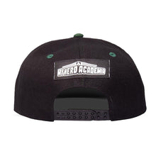 Load image into Gallery viewer, MY HERO ACADEMIA Logo Snapback Baseball Cap, Black/Green (SB812765MHA)