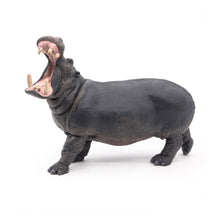 Load image into Gallery viewer, PAPO Wild Animal Kingdom Hippopotamus Toy Figure, Three Years or Above, Grey (50051)