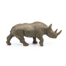 Load image into Gallery viewer, PAPO Wild Animal Kingdom Black Rhinoceros Toy Figure, Three Years or Above, Grey/Brown (50066)