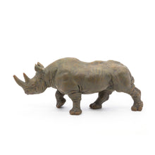Load image into Gallery viewer, PAPO Wild Animal Kingdom Black Rhinoceros Toy Figure, Three Years or Above, Grey/Brown (50066)