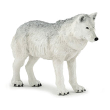 Load image into Gallery viewer, PAPO Wild Animal Kingdom Polar Wolf Toy Figure, Three Years or Above, White (50195)