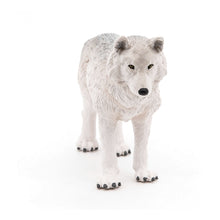 Load image into Gallery viewer, PAPO Wild Animal Kingdom Polar Wolf Toy Figure, Three Years or Above, White (50195)