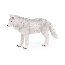 Load image into Gallery viewer, PAPO Wild Animal Kingdom Polar Wolf Toy Figure, Three Years or Above, White (50195)