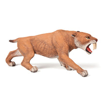Load image into Gallery viewer, PAPO Dinosaurs Smilodon Toy Figure, Three Years or Above, Tan (55022)