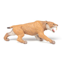 Load image into Gallery viewer, PAPO Dinosaurs Smilodon Toy Figure, Three Years or Above, Tan (55022)