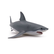 Load image into Gallery viewer, PAPO Marine Life White Shark Toy Figure, Three Years or Above, Grey (56002)