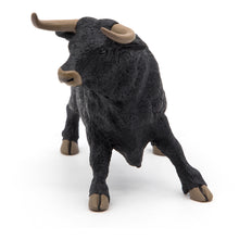 Load image into Gallery viewer, PAPO Farmyard Friends Andalusian Bull Toy Figure, Three Years or Above, Black (51050)