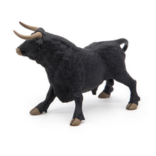 Load image into Gallery viewer, PAPO Farmyard Friends Andalusian Bull Toy Figure, Three Years or Above, Black (51050)
