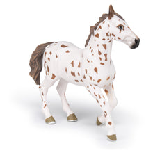 Load image into Gallery viewer, PAPO Horse and Ponies Brown Appaloosa Mare Toy Figure, Three Years or Above, White/Brown (51509)