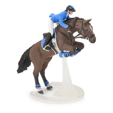 Load image into Gallery viewer, PAPO Horse and Ponies Jumping Horse with Riding Girl Toy Figure, Three Years or Above, Multi-colour (51560)