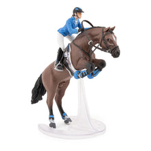 Load image into Gallery viewer, PAPO Horse and Ponies Jumping Horse with Riding Girl Toy Figure, Three Years or Above, Multi-colour (51560)