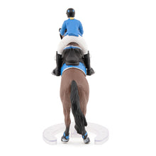 Load image into Gallery viewer, PAPO Horse and Ponies Jumping Horse with Riding Girl Toy Figure, Three Years or Above, Multi-colour (51560)