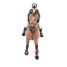 Load image into Gallery viewer, PAPO Horse and Ponies Competition Horse with Rider Toy Figure, Three Years or Above, Multi-colour (51561)
