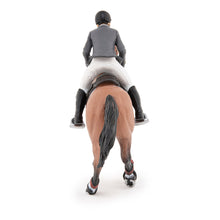 Load image into Gallery viewer, PAPO Horse and Ponies Competition Horse with Rider Toy Figure, Three Years or Above, Multi-colour (51561)