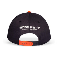 Load image into Gallery viewer, STAR WARS The Mandalorian Boba Fett Symbol Logo Adjustable Baseball Cap, Black (BA616653STW)