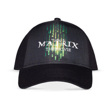 Load image into Gallery viewer, WARNER BROS The Matrix Resurrections Green Poster Logo Adjustable Baseball Cap (BA083001MTX)
