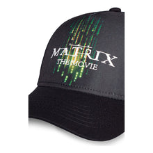 Load image into Gallery viewer, WARNER BROS The Matrix Resurrections Green Poster Logo Adjustable Baseball Cap (BA083001MTX)