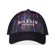 Load image into Gallery viewer, WARNER BROS The Matrix Resurrections Red and Blue Pill Poster Logo Adjustable Baseball Cap (BA612807MTX)