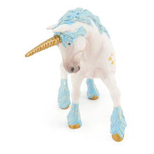 Load image into Gallery viewer, PAPO The Enchanted World Magic Unicorn Toy Figure, Three Years or Above, White/Blue (38824)