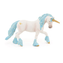 Load image into Gallery viewer, PAPO The Enchanted World Magic Unicorn Toy Figure, Three Years or Above, White/Blue (38824)
