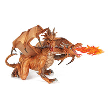 Load image into Gallery viewer, PAPO Fantasy World Gold Two Headed Dragon Toy Figure, Three Years or Above, Gold (38938)