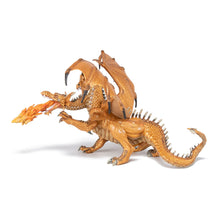 Load image into Gallery viewer, PAPO Fantasy World Gold Two Headed Dragon Toy Figure, Three Years or Above, Gold (38938)