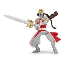 Load image into Gallery viewer, PAPO Fantasy World Dragon King with Sword Toy Figure, Three Years or Above, Silver/Red (39797)