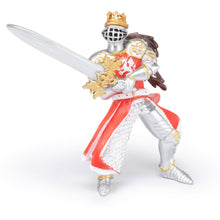 Load image into Gallery viewer, PAPO Fantasy World Dragon King with Sword Toy Figure, Three Years or Above, Silver/Red (39797)