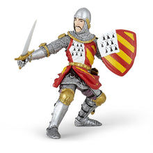 Load image into Gallery viewer, PAPO Fantasy World Tournament Knight Toy Figure, Three Years or Above, Silver/Red (39800)
