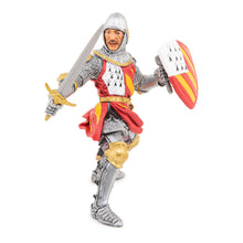 Load image into Gallery viewer, PAPO Fantasy World Tournament Knight Toy Figure, Three Years or Above, Silver/Red (39800)