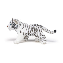 Load image into Gallery viewer, PAPO Wild Animal Kingdom White Tiger Cub Toy Figure, Three Years or Above, Black/White (50048)