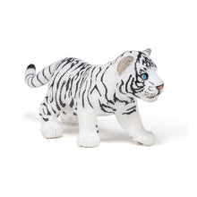 Load image into Gallery viewer, PAPO Wild Animal Kingdom White Tiger Cub Toy Figure, Three Years or Above, Black/White (50048)