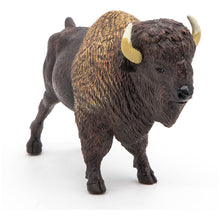 Load image into Gallery viewer, PAPO Wild Animal Kingdom American Buffalo Toy Figure, Three Years or Above, Black/Brown (50119)