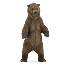 Load image into Gallery viewer, PAPO Wild Animal Kingdom Grizzly Bear Toy Figure, Three Years or Above, Brown (50153)