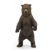 Load image into Gallery viewer, PAPO Wild Animal Kingdom Grizzly Bear Toy Figure, Three Years or Above, Brown (50153)