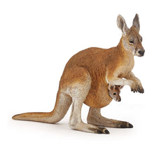 Load image into Gallery viewer, PAPO Wild Animal Kingdom Kangaroo with Joey Toy Figure, Three Years or Above, Brown (50188)