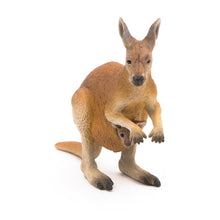 Load image into Gallery viewer, PAPO Wild Animal Kingdom Kangaroo with Joey Toy Figure, Three Years or Above, Brown (50188)