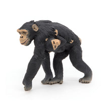 Load image into Gallery viewer, PAPO Wild Animal Kingdom Chimpanzee and Baby Toy Figure, Three Years or Above, Black (50194)