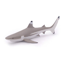 Load image into Gallery viewer, PAPO Marine Life Blacktip Reef Shark Toy Figure, Three Years or Above, Grey/White (56034)