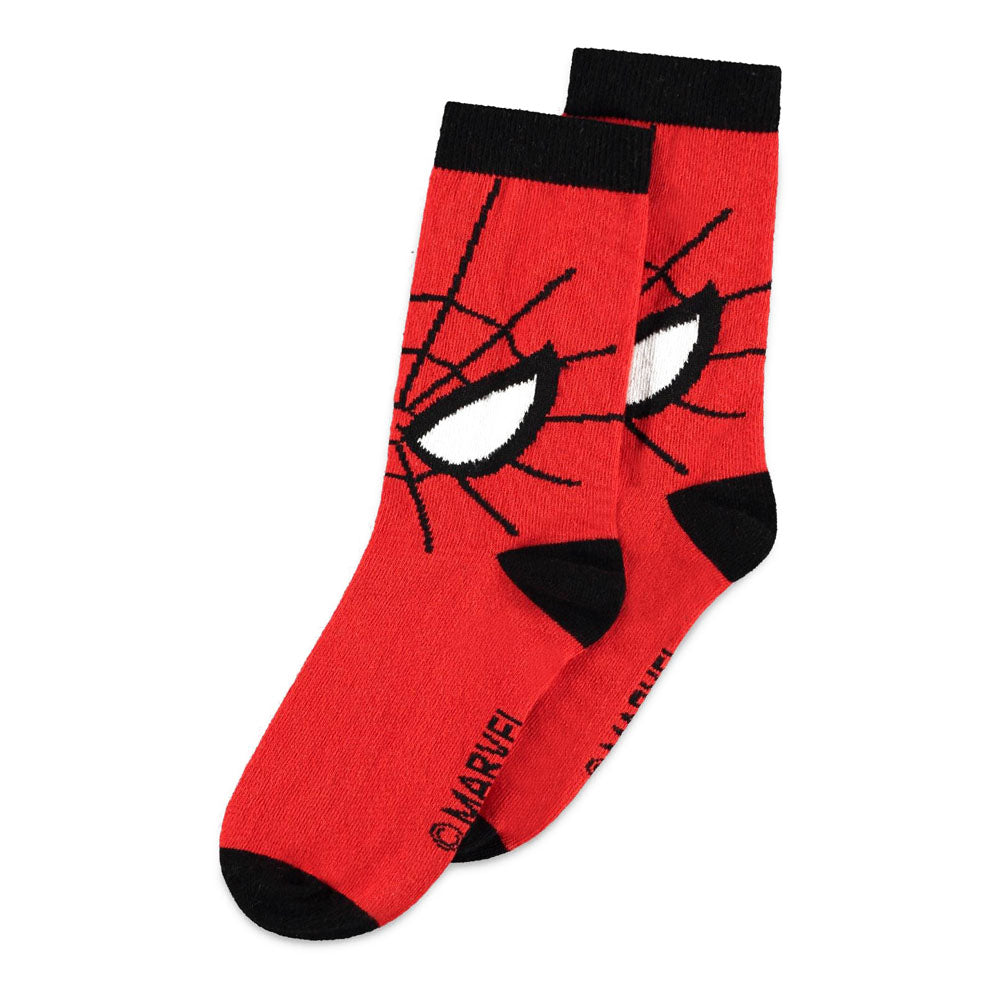 MARVEL COMICS Spider-Man Mask Novelty Socks (1-Pack), Unisex (NS501827SPN)