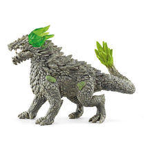 Load image into Gallery viewer, SCHLEICH Eldrador Creatures Stone Dragon Toy Figure, 7 to 12 Years, Grey/Green (70149)