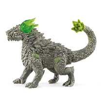 Load image into Gallery viewer, SCHLEICH Eldrador Creatures Stone Dragon Toy Figure, 7 to 12 Years, Grey/Green (70149)