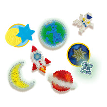 Load image into Gallery viewer, SES CREATIVE Glow in the Dark Universe Iron-on Beads Mosaic Set, 5 Years or Above (06302)